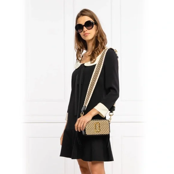 Marc Jacobs The Snapshot Cane Crossbody Bag - Black - Picture 6 of 10